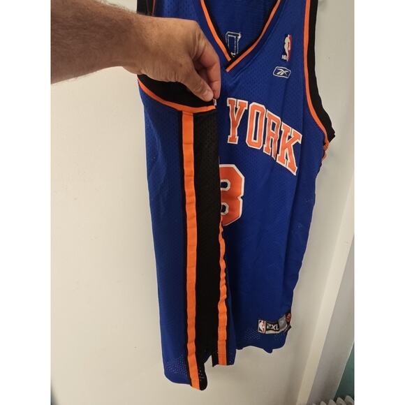 Vintage Reebok Authentic New York Knicks Stephon Marbury 3 Sewn Jersey Men’s 2XL - Picture 6 of 12